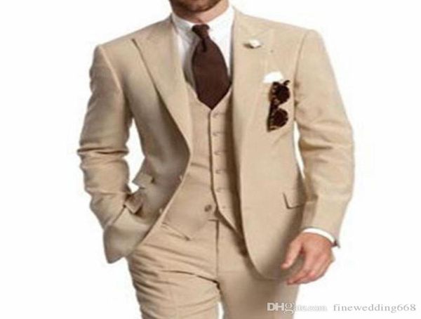 champagne tuxedos groom wedding men suits mens tuxedo costumes de smoking pour hommes menjacketpantstievest 0169729906, Black;gray